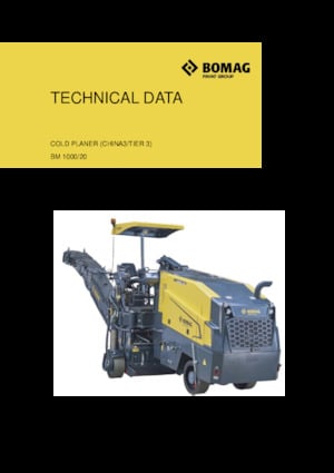 Découpeuse de chaussée Bomag BM 1000/20