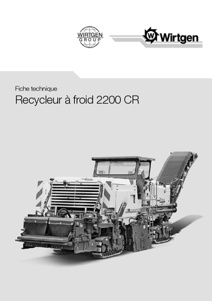 Recycleur route froid Wirtgen 2200 CR