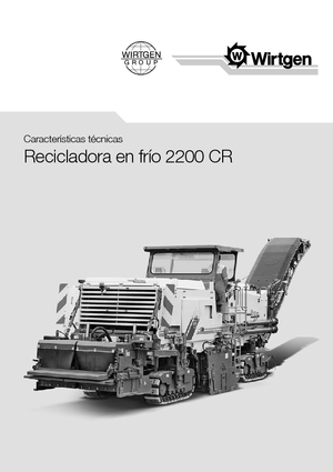Recycleur route froid Wirtgen 2200 CR