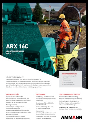 Rouleaux mixte Ammann ARX 16 C T4f