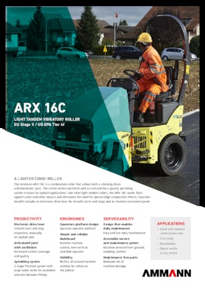 Rouleaux mixte Ammann ARX 16 C T4f