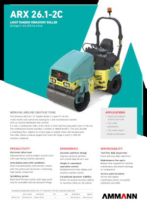 Rouleaux mixte Ammann ARX 26.1-2C