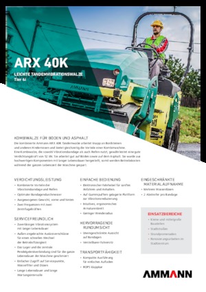 Rouleaux mixte Ammann ARX 40 K