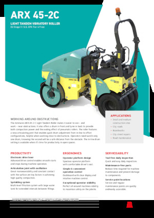 Rouleaux mixte Ammann ARX 45-2C ST V