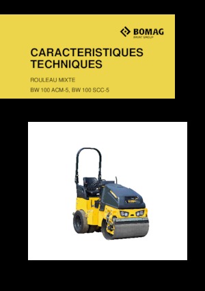 Rouleaux mixte Bomag BW 100 SCC-5
