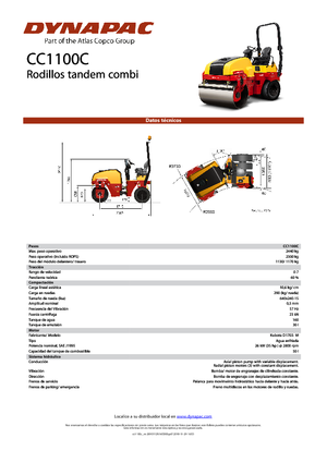 Rouleaux mixte Dynapac CC 1100 C