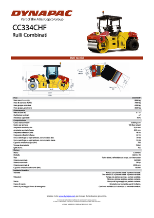 Rouleaux mixte Dynapac CC 334 C HF