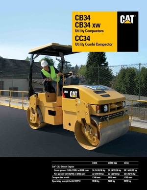 Rouleaux mixte Caterpillar CC34
