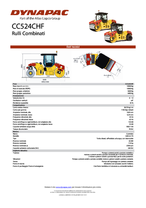 Rouleaux mixte Dynapac CC 524 C HF