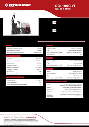 Rouleaux mixte Dynapac CC1100C VI