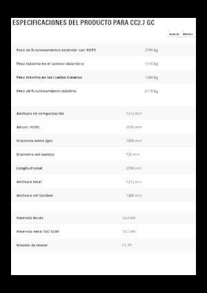 Rouleaux mixte Caterpillar CC2.7GC