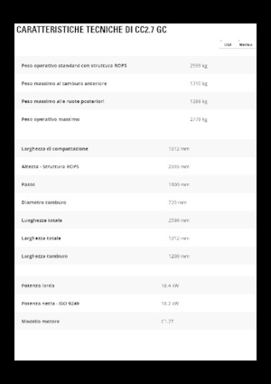 Rouleaux mixte Caterpillar CC2.7GC