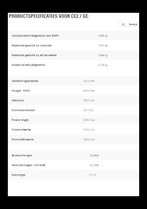 Rouleaux mixte Caterpillar CC2.7GC