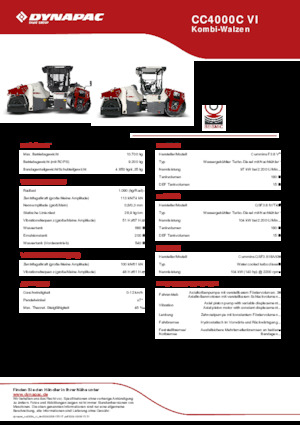 Rouleaux mixte Dynapac CC4000C VI