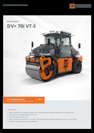 Rouleaux mixte Hamm DV+ 70i VT-S
