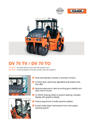 Rouleaux mixte Hamm DV 70 TV