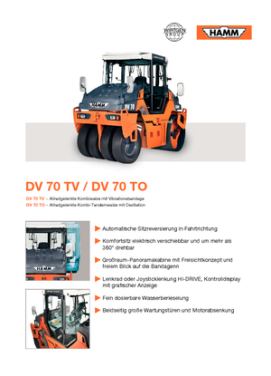 Rouleaux mixte Hamm DV 70 TV