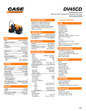 Rouleaux mixte Case DV45CD