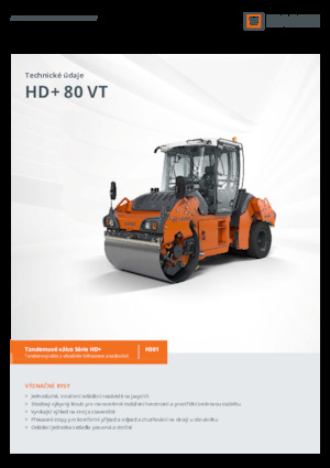 Rouleaux mixte Hamm HD+ 80 VT