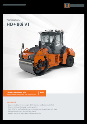 Rouleaux mixte Hamm HD+ 80i VT