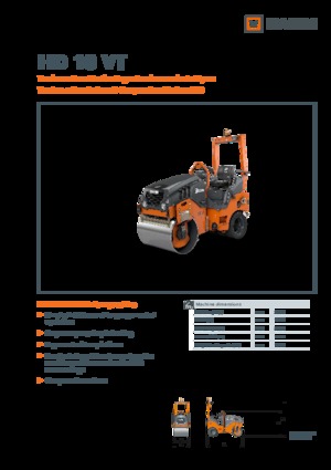 Rouleaux mixte Hamm HD 10 VT