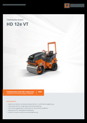 Rouleaux mixte Hamm HD 12e VT
