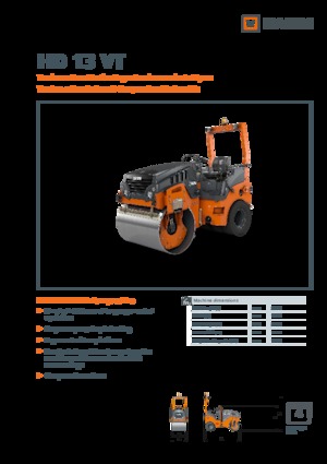 Rouleaux mixte Hamm HD 13 VT