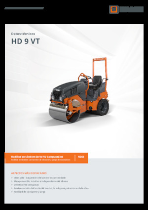Rouleaux mixte Hamm HD 9 VT