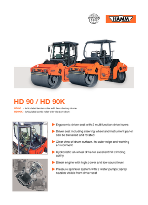 Rouleaux mixte Hamm HD 90 K