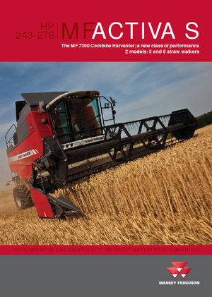 Moissonneuse-batteuses Massey Ferguson Activa 7347 S