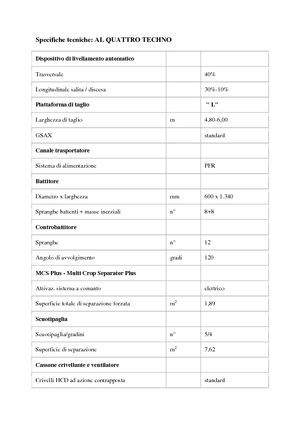 Moissonneuse-batteuses Laverda AL Quattro Techno
