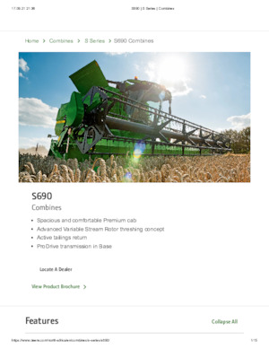 Moissonneuse-batteuses John Deere S 690 H