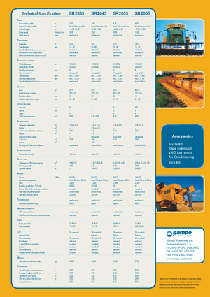 Moissonneuse-batteuses Sampo Rosenlew SR 2065 Spezial