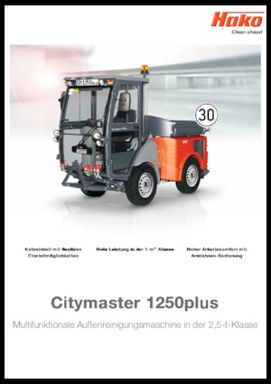 Balayeuses compactes Hako Citymaster 1250 plus