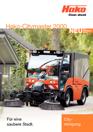 Balayeuses compactes Hako Citymaster 2000 E5 3B