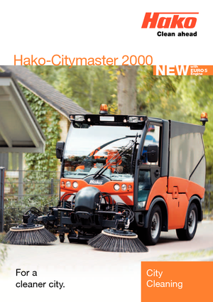 Balayeuses compactes Hako Citymaster 2000 E5 3B