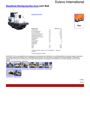 Balayeuses compactes Dulevo Dulevo 1100 Futura DL