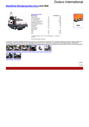 Balayeuses compactes Dulevo Dulevo 1750/100 Elite EH