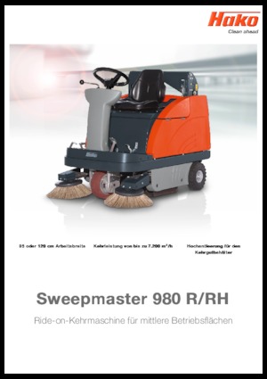 Balayeuses compactes Hako Sweepmaster P 980 R