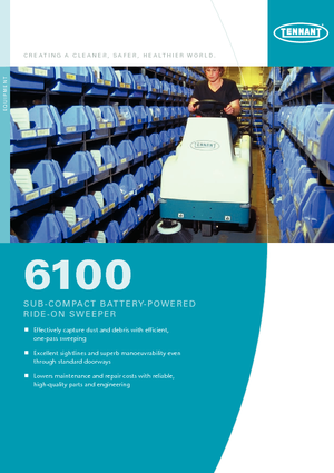 Balayeuses compactes Tennant Tennant 6100