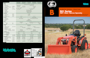 Tracteurs municipaux Kubota B2301HSD
