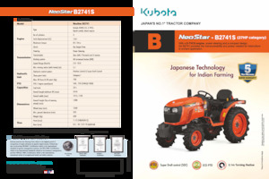 Tracteurs municipaux Kubota B2741S