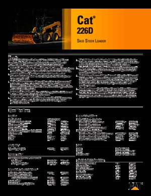 Chargeurs compacts Caterpillar 226D