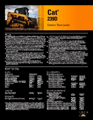 Chargeurs compacts Caterpillar 239D