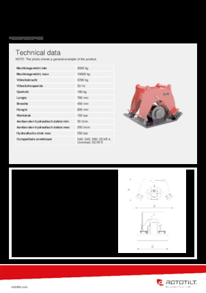 Plaques vibrantes montables Rototilt® C22