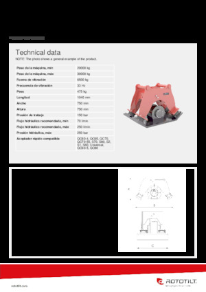 Plaques vibrantes montables Rototilt® C65