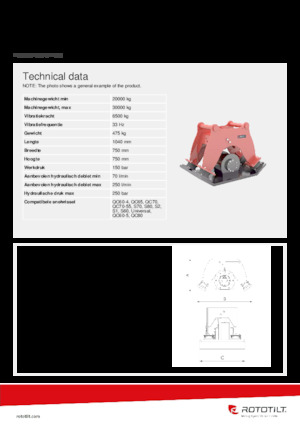 Plaques vibrantes montables Rototilt® C65