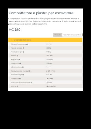 Plaques vibrantes montables Epiroc HC 150 