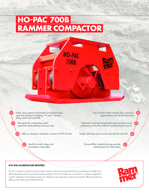 Plaques vibrantes montables Rammer Ho-Pac 700B