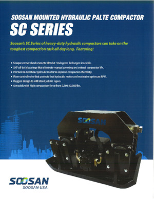 Plaques vibrantes montables Soosan SC 340